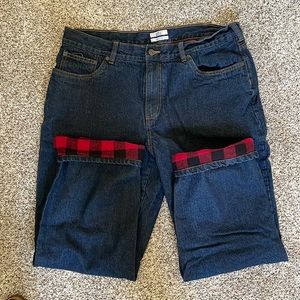 Men’s flannel lined jeans